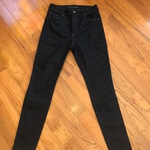 Mott and Bow Jane High Rise Skinny Jeans. Dark Wash.